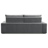 Sofá Retrátil Reclinável Para Sala 3 Lugares 240cm Neruda F04 Veludo Cinza Escuro - Lyam Decor - 5