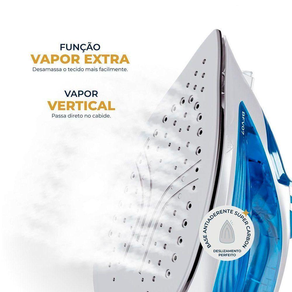 Ferro De Passar A Vapor Britânia Bfv07 Azul 110V - 3