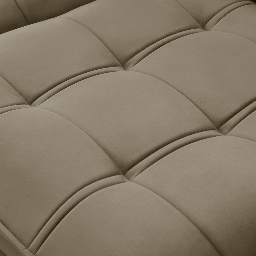 Sofá Retrátil Reclinável Para Sala 3 Lugares 230cm Asaph F04 Veludo Amêndoa - Lyam Decor - 9