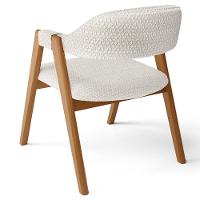 Kit 03 Cadeiras De Jantar E Estar Living Estofada Nadja L02 Bouclê Cru - Lyam Decor - 8