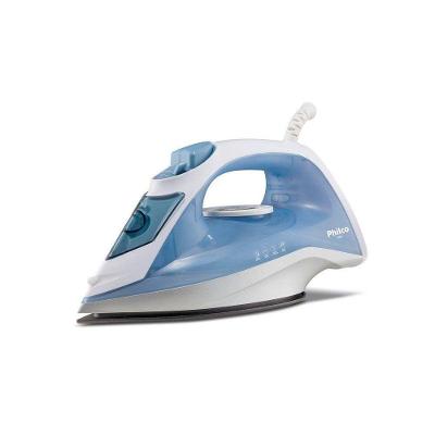 Ferro a Vapor Philco PFV40 1200W Base Antiaderente Azul e Branco 110V