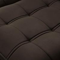 Sofá Retrátil Reclinável Para Sala 3 Lugares 230cm Asaph F04 Veludo Marrom Escuro - Lyam Decor - 10