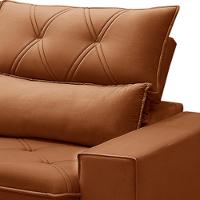 Sofá Retrátil Reclinável Para Sala 3 Lugares 230cm Aires F04 Veludo Terracota - Lyam Decor - 6