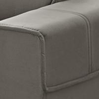 Sofá Retrátil Reclinável Para Sala 3 Lugares 250cm Samir F04 Veludo Marrom Claro - Lyam Decor - 10