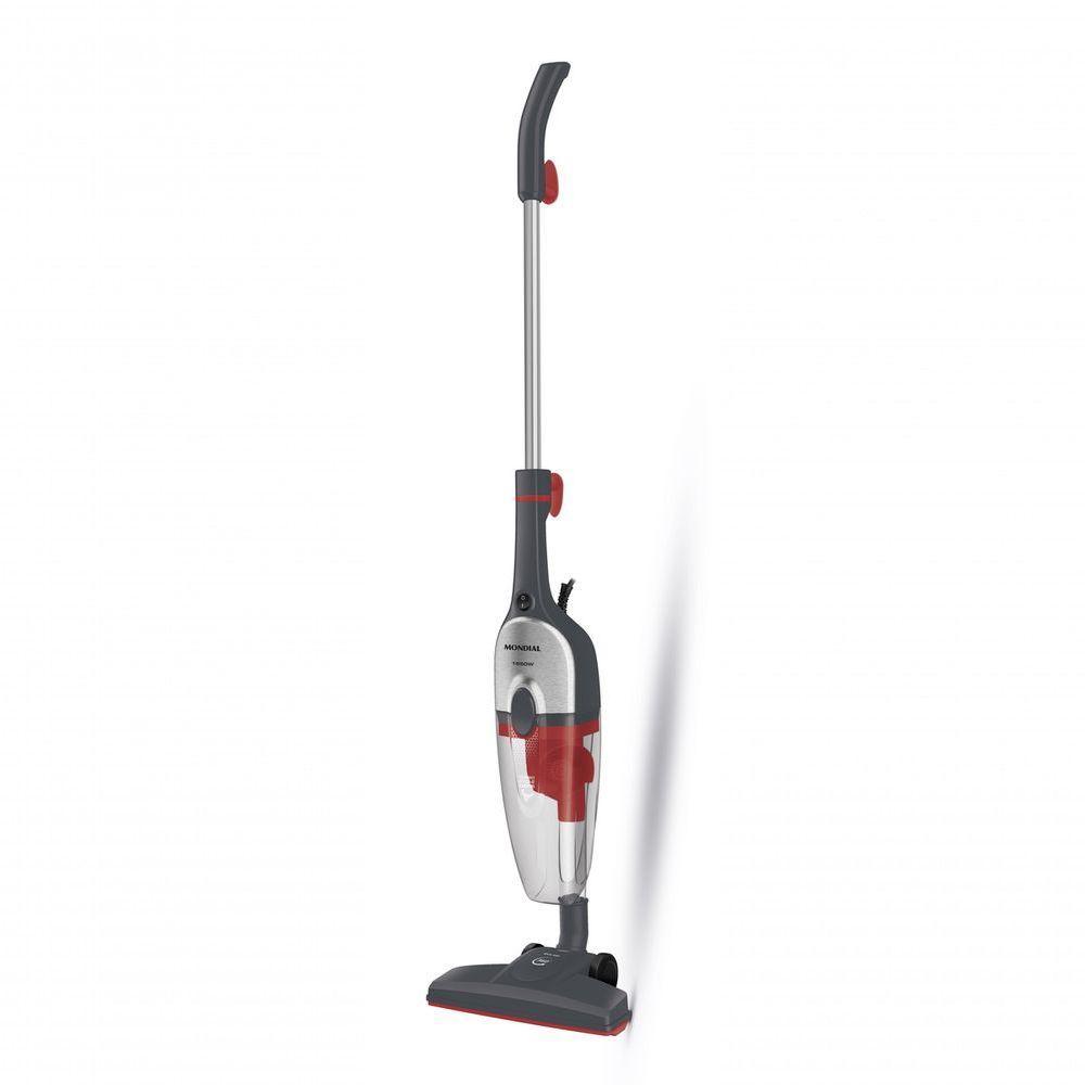 Aspirador De Pó Vertical Mondial Turbo Cycle HEPA AP-41-GI 1550W Cinza Com Inox 220V - 1