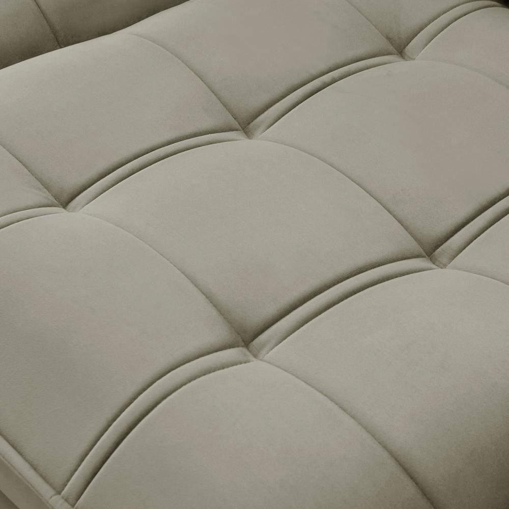 Sofá Retrátil Reclinável Para Sala 3 Lugares 230cm Asaph F04 Veludo Marrom Claro - Lyam Decor - 10