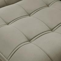 Sofá Retrátil Reclinável Para Sala 3 Lugares 230cm Asaph F04 Veludo Marrom Claro - Lyam Decor - 10