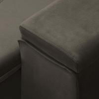 Sofá Retrátil Reclinável Para Sala 3 Lugares 210cm Niels F04 Veludo Marrom - Lyam Decor - 10