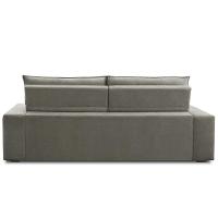 Sofá Retrátil Reclinável Para Sala 3 Lugares 240cm Neruda F04 Veludo Marrom Claro - Lyam Decor - 6