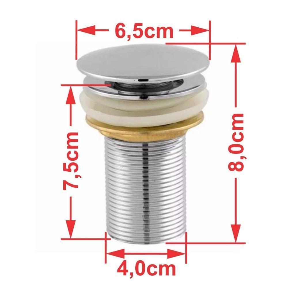 Kit Cuba L30 C/torneira Link 1062 Metal + Válvula Click 1 1/2'' (4,0cm) + Sifão Pvc + Flexível Branca Branco - 9