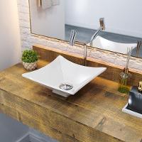 Kit Cuba L30 C/torneira Link 1062 Metal + Válvula Click 1 1/2'' (4,0cm) + Sifão Pvc + Flexível Bege Bege - 1