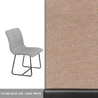 Sala De Jantar 1,00M Base Preta Com 04 Cadeiras Laca Branco - 2