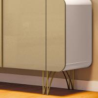 Aparador Buffet Bar Para Sala 04 Portas 220 Cm Santiago B01 Off White Champagne - 8