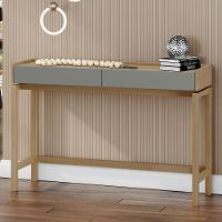 Aparador Para Sala De Estar 2 Gavetas Esdras F06 Oak Ferrolack - Lyam Decor - 2