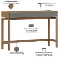 Aparador Para Sala De Estar 2 Gavetas Esdras F06 Oak Ferrolack - Lyam Decor - 3