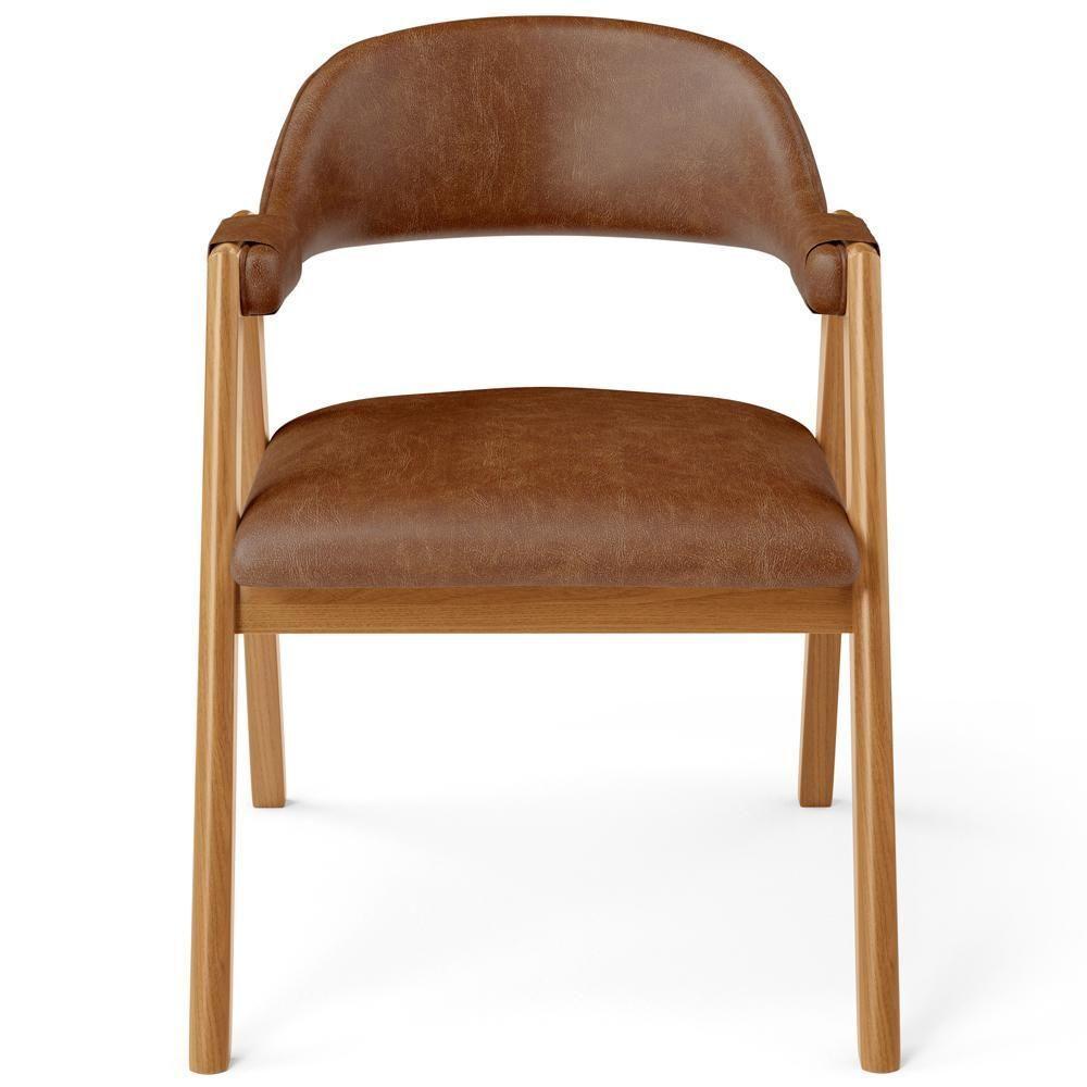 Kit 02 Cadeiras De Jantar E Estar Living Estofada Nadja L02 Couríssimo Marrom - Lyam Decor - 3