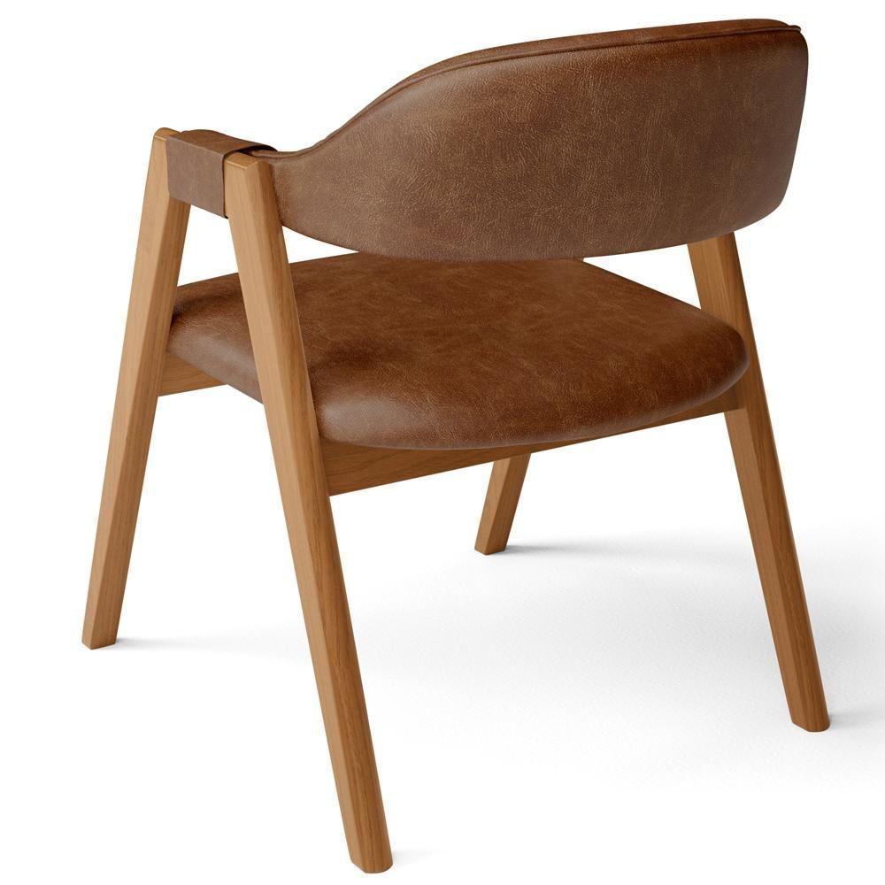 Kit 02 Cadeiras De Jantar E Estar Living Estofada Nadja L02 Couríssimo Marrom - Lyam Decor - 7