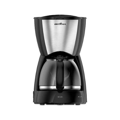 Cafeteira Elétrica Britânia BCF32A 1,28L Preta Inox 220V