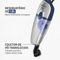 Aspirador De Pó Vertical Mondial Turbo Cycle HEPA AP-41-BLI 1550W Azul Escuro Com Inox 220V - 5