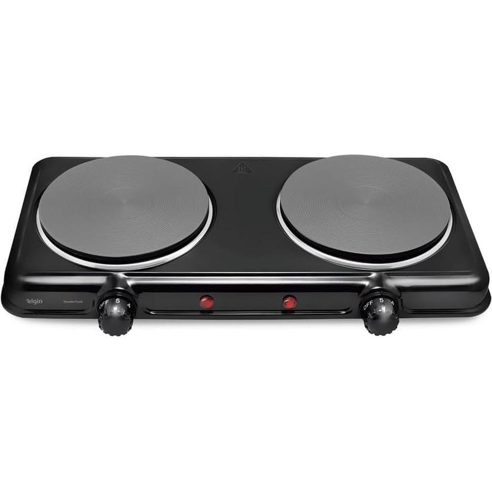 Fogão Elétrico De Mesa 2 Pratos 2000W FG02 Double Cook Preto Elgin 220V - 1