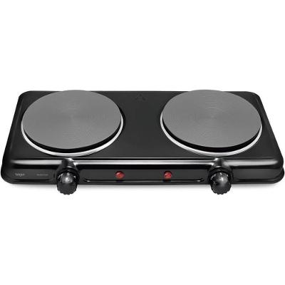 Fogão Elétrico de Mesa Portátil 2 Bocas Elgin FG02 Double Cook Preto 220V