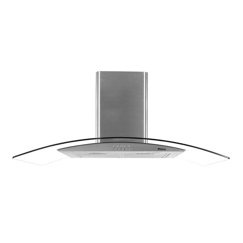 Coifa de Parede Philco Curva 90cm Inox Dupla Filtragem PCO90G 220V - 1