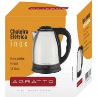 Chaleira Elétrica Agratto Ce01 Prata Em Aço Inox 110V - 3