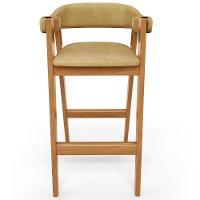 Kit 02 Banquetas Alta Bar Cozinha Sala De Jantar Bar Nadja L02 Couríssimo Fendi - Lyam Decor - 6