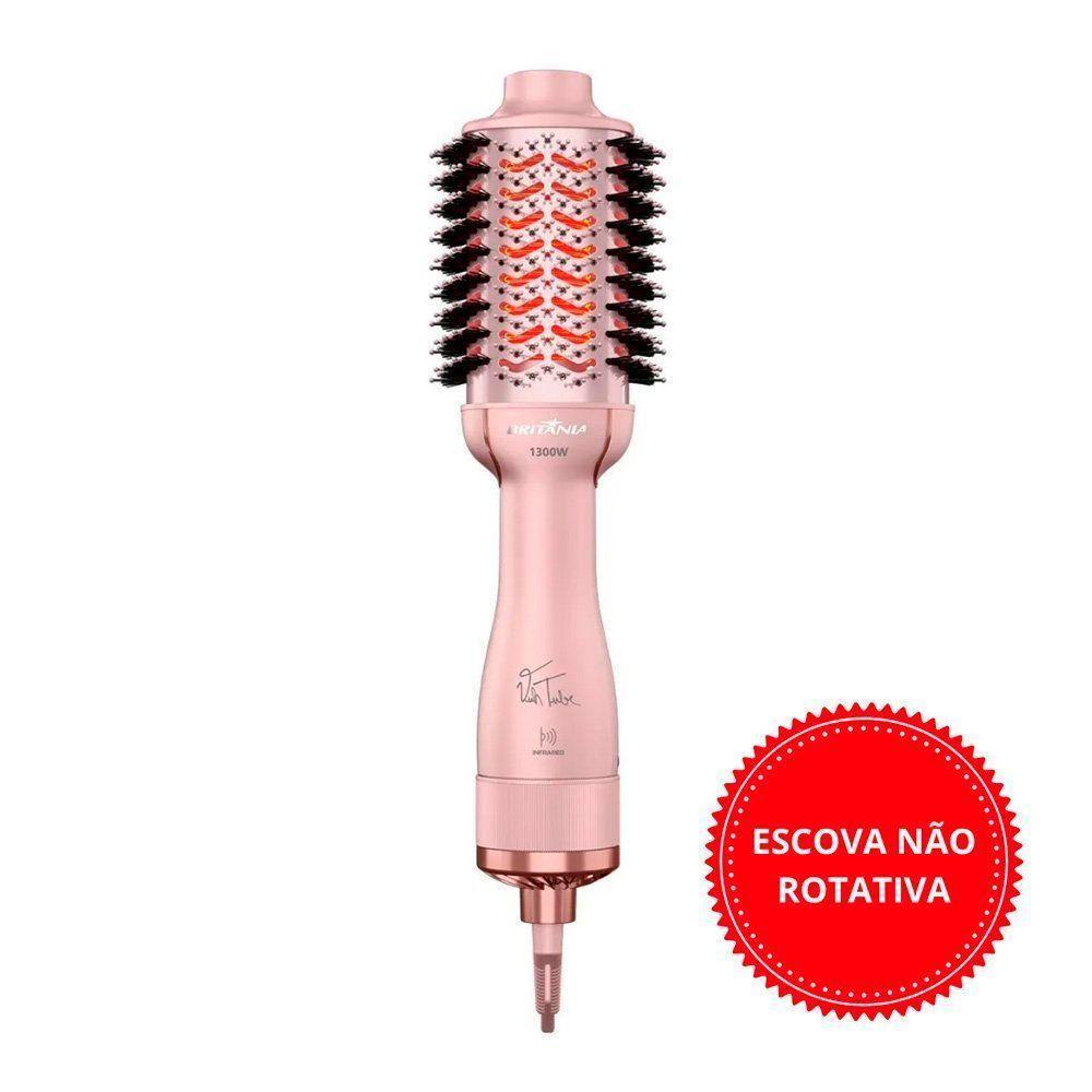 Escova Secadora Britânia Bes36 Linha Viih Tube 4 Em 1 1300W Rosa Bivolt Bivolt - 2