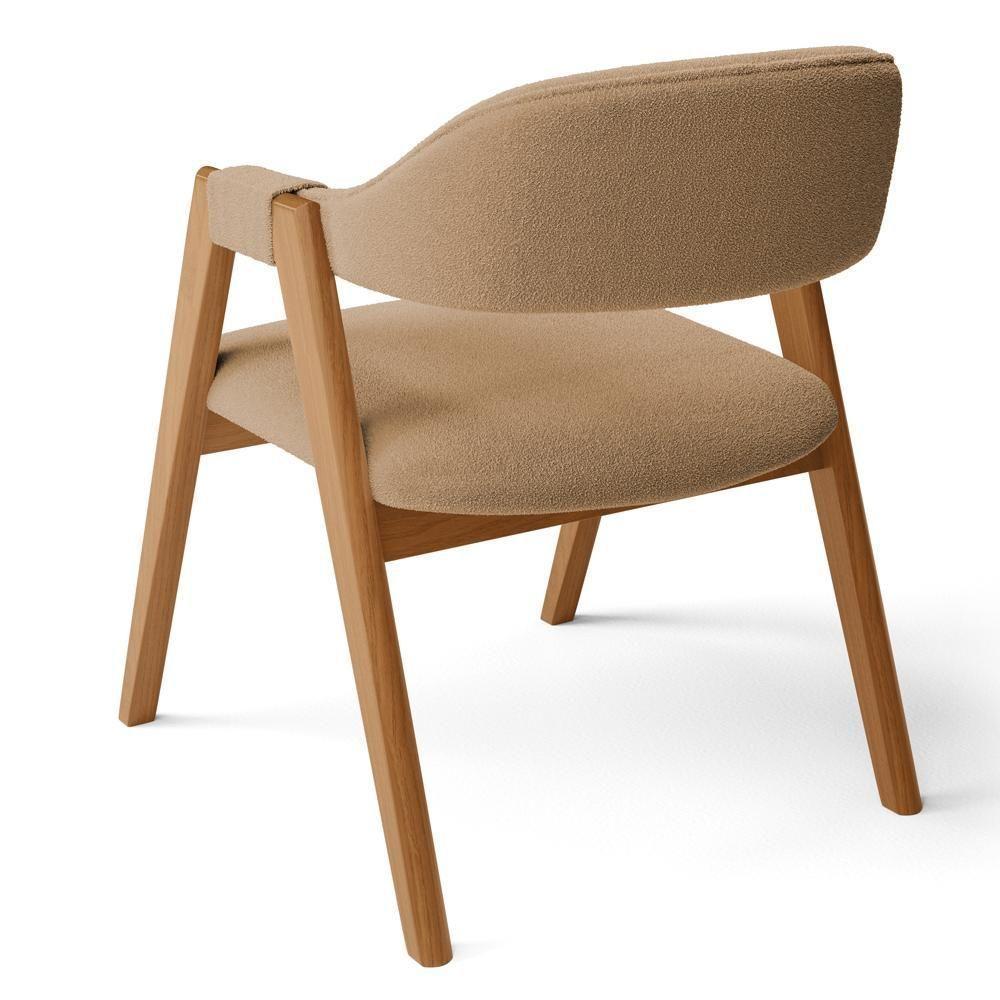 Kit 03 Cadeiras De Jantar E Estar Living Estofada Nadja L02 Bouclê Mostarda - Lyam Decor - 7