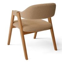 Kit 03 Cadeiras De Jantar E Estar Living Estofada Nadja L02 Bouclê Mostarda - Lyam Decor - 7