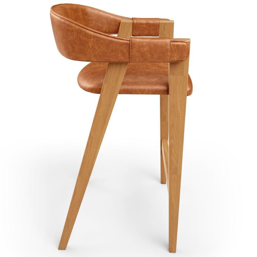 Kit 04 Banquetas Alta Bar Cozinha Sala De Jantar Bar Nadja L02 Couríssimo Camel - Lyam Decor - 7