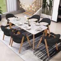 Kit 05 Cadeiras De Jantar E Estar Living Estofada Nadja L02 Linho Chumbo - Lyam Decor - 2