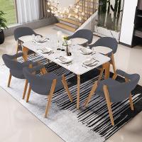 Kit 03 Cadeiras De Jantar E Estar Living Estofada Nadja L02 Suede Cinza - Lyam Decor - 2