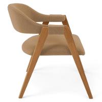 Kit 05 Cadeiras De Jantar E Estar Living Estofada Nadja L02 Bouclê Mostarda - Lyam Decor - 7