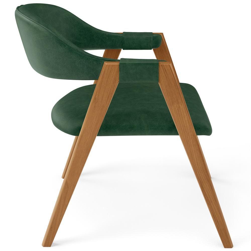 Kit 05 Cadeiras De Jantar E Estar Living Estofada Nadja L02 Couríssimo Verde Musgo - Lyam Decor - 7