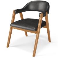 Kit 05 Cadeiras De Jantar E Estar Living Estofada Nadja L02 Couríssimo Preto - Lyam Decor - 6