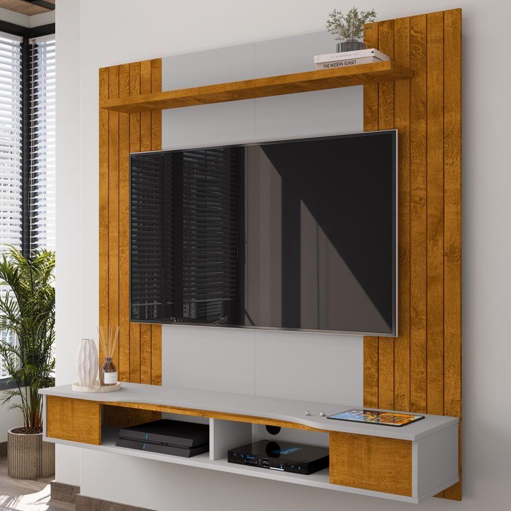 Painel Suspenso TV 55 Polegadas 136 Cm Ipanema Bechara Naturalle Off White - 2