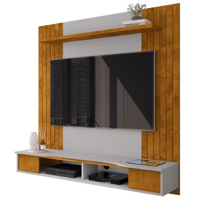 Painel Suspenso TV 55 Polegadas 136 Cm Ipanema Bechara Naturalle Off White