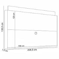 Rack Para Sala Orgânico Sâmia Com Painel Para Tv 85 Pol Aslan B01 Off White Champagne - Lyam Decor