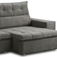 Sofá Retrátil Reclinável Para Sala 3 Lugares 220cm Neruda F04 Veludo Marrom Escuro - Lyam Decor - 6