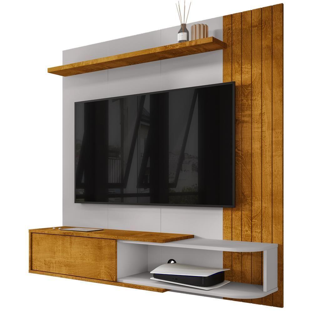 Painel Suspenso TV 55 Polegadas 138 Cm Paraty Bechara Naturalle Off White - 1