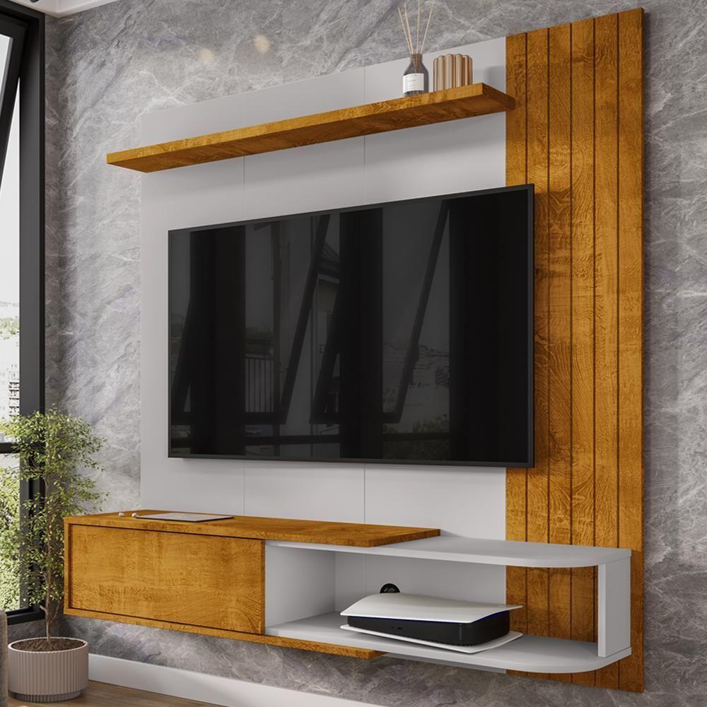 Painel Suspenso TV 55 Polegadas 138 Cm Paraty Bechara Naturalle Off White - 2