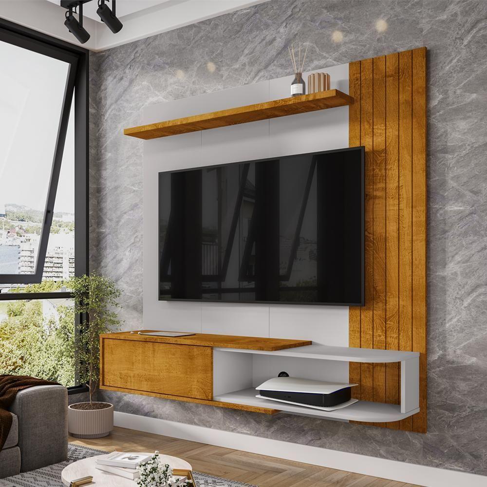 Painel Suspenso TV 55 Polegadas 138 Cm Paraty Bechara Naturalle Off White - 6
