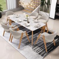 Kit 03 Cadeiras De Jantar E Estar Living Estofada Nadja L02 Bouclê Creme - Lyam Decor - 3