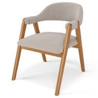 Kit 03 Cadeiras De Jantar E Estar Living Estofada Nadja L02 Bouclê Creme - Lyam Decor - 8