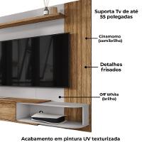 Painel Suspenso TV 55 Polegadas 138 Cm Paraty Bechara Cinamomo Off White - 5