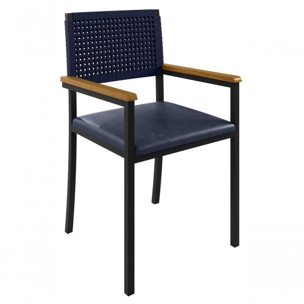 Conjunto Em Metal Mesa Athenas 8 Cadeiras Madri Paonanda - 4