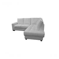 Sofá De Couro Canto Marrocos 2 Lugares Com Chaise Direita Branco Pigmentado - Mempra Design - 3