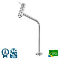 Kit Cuba L30 C/torneira Link 1062 Metal + Válvula Click 1 1/2'' (4,0cm) + Sifão Pvc + Flexível Azul Turquesa Azul Turquesa - 3